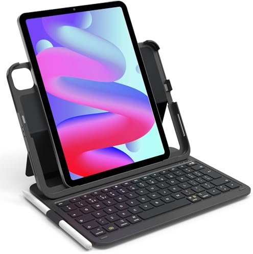 Inateck Keyboard Case for iPad 10th Gen 2022/11th Gen 2025, iPad Air 2025 M3/2024 M2 11 Inch Case with Keyboard, Ultralight Design for Air 5/4 10.9 inch, Pro 11 4/3/2/1, with Pen Holder, BK2007 Black