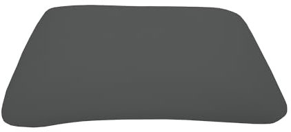 DUKAL | Bezug passend für Tempur Arch und Tempur Symphony Schlafkissen S/M/L | 63 x 43 cm | aus hochwertigem DOPPEL-Jersey (100% Baumwolle) | Farbe: anthrazit