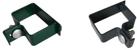 Endschelle 60x40mm Zaunschelle für Zaunpfosten Strebenschelle Befestigung für Gittermattenzaun (Anthrazit)