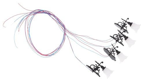 TOYANDONA 4 Stück Puppenhaus Wandleuchte lampen für puppenstuben Wandleuchte Set Vintage-Dekoration für zu Hause Mini-Wandlampe Möbel Schreibtischlampe Miniatur-Szenenlampe Miniaturlampe LED