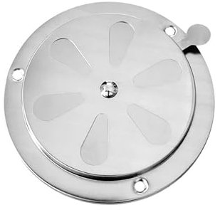 POHOVE Grille de Ventilation Ronde,Rosette d'aération en Acier Inoxydable,125mm Grille D'aération Conduit D'évacuation Air Entrant Air Evacué Ventilation Volets Réglables,pour Fumeurs, Camping-Cars