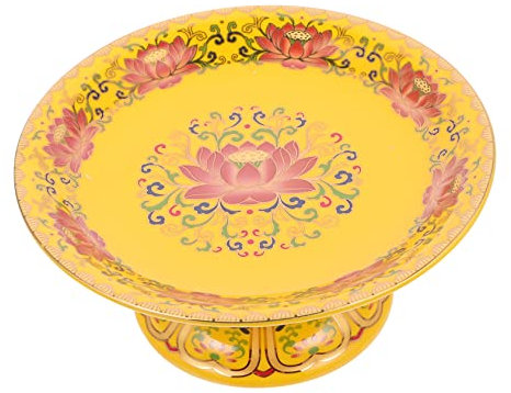 PHENOFICE 1pièce Assiette Sacrificielle Lotus Plateau De Fruits Bouddhiste Pour Offrandes Décoration Zen Et Temple