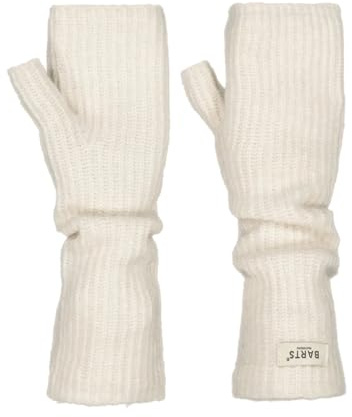 Barts Womens Darty Knitted Fingerless Handwarmer Gloves - Cream