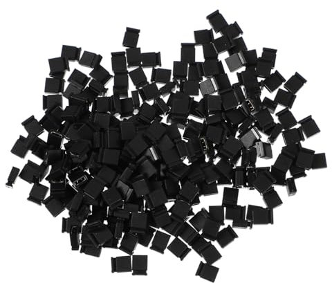MUSISALY 2000 Stk Jumper-Kappe plastikenten plasure Leiterplatten-Steckbrücken caakg Leiterplatten-Shunt Kurzschluss Kappe Leiterplatten-Kurzschlusskappe 2,54-mm-Überbrückungskappe Black
