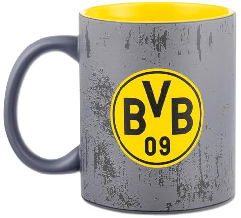 Borussia Dortmund BVB Tasse Heimat, Stadion 0,3 l, grau