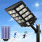 JAYNLT 1000W Lampadaire Solaire Exterieur Réverbère, 6500K Lampe Solaire Puissante avec Détecteur de Mouvement, Projecteur de Sécurité à énergie Solaire étanche IP67 pour Jardin, Cour, Garage