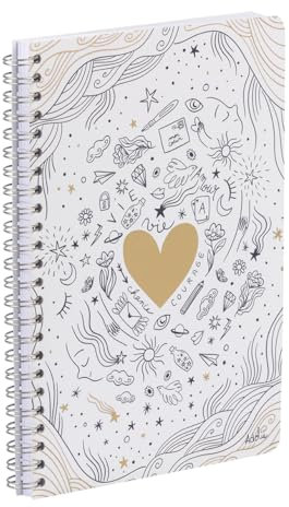 Clairefontaine 116293C - Notizbuch / Kladde Hardcover, Adolie, DIN A5 14,8x21cm, 74 Blatt, 90g, liniert, sortiert, 1 Stück