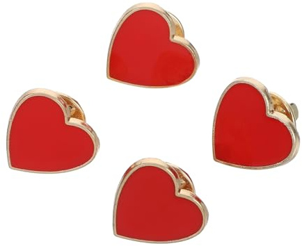 BESTYASH 12pièces Broche Cœur Émail Rouge Épingles De Vêtement Pour Saint-valentin Fête Et Anniversaires Accessoire Élégant Pour Vêtements Et Écharpes