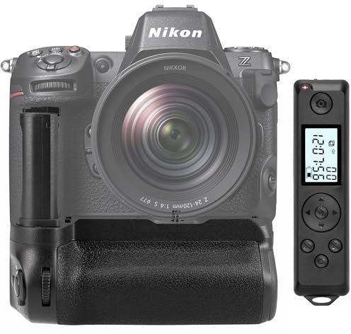 ayex Battery Grip Compatible with Nikon Z8 with Timer Remote Shutter Release Replaces MB-N12 Camera Portrait Format Handle