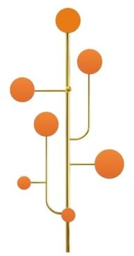 RUNZE765Z Porte Manteau Mural Porte-Manteau Vertical Mural en métal Moderne for Chapeaux, Vestes, Sacs, entrée, Chambre à Coucher Porte Serviette Salle de Bain