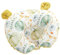 Babykissen Plagiozephalie Cotton,Baby-Kissen für den Kopf,Atmungsaktives,hilft EIN Plattkopfsyndrom vorzubeugen und zu behandeln,Neugeborene,Nackenstütze(Yellow, 22x28cm)