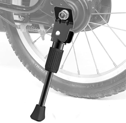 Fahrradständer 14 Zoll Kinderfahrrad Einseitiger Ständer Seitenständer Fahrrad Stand Aluminiumlegierung Einstellbarer Fahrräder Zubehör für Kinder Mountainbike Rennrad Balance Bikes Kleine Fahrräder