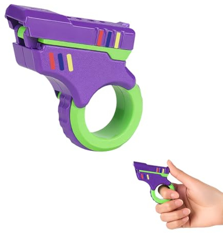 Fidget Slider Gun Toy - 3D Printed Zoom Gun Fidget Toy, Stress Relief Toys, Adult Fidget Gadgets, Fidget & Finger Toys, Portable Fun Anxiety Pressure Relieving Toy for Autism Adults Kids (Purple)