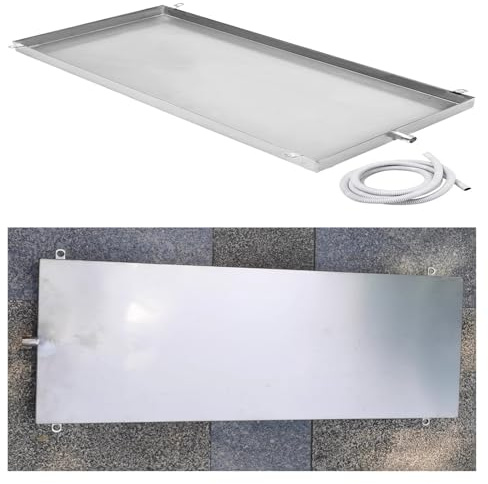 Qulamrdk Bac Vidange pour Unité AC, D'égouttement de Collecteur D'eau Condensat Récupération Du Climatiseur Avec Drain Pompe A Chaleur(19.639.3in/x50x100cm)