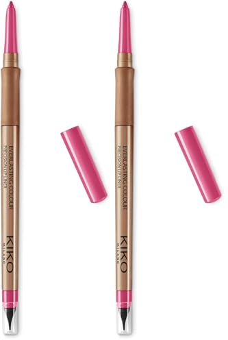 KIKO Milano Everlasting Colour Precision Lip Liner 15 | Automatischer Lippenkonturenstift (Packung mit 2)