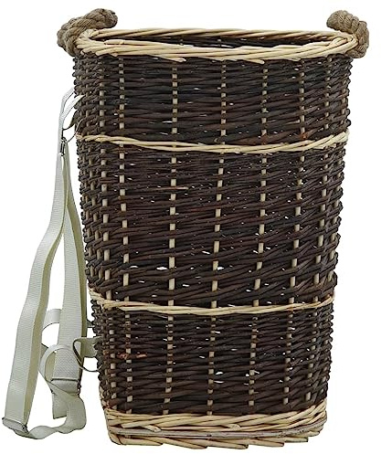 Lumanois Cesta per Legna con Spallacci 44,5x37x50cm Salice Naturale,Casa e Giardino,Accessori caminetti e stufe a Legna,Porta Legna,2.5kg-286973
