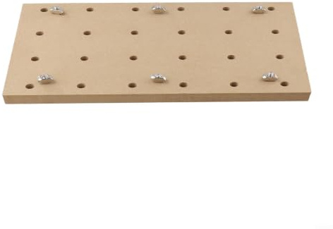 CNC Spoilboard 300x180x12mm MDF Sacrificial Board for 3018 Router Machine - Engraving Table with Scale Grid & Clamping Holes