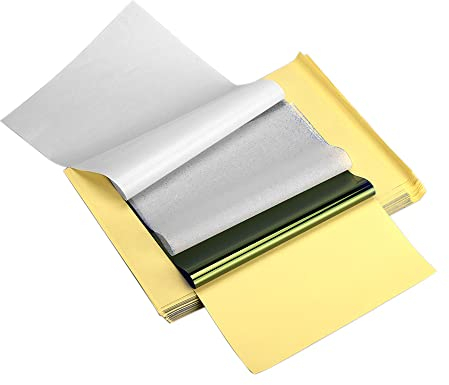 ATOMUS 50 Blätter Tattoo Transferpapier Carbon Thermal Tracing Carbon Schablone Papier Transfer Kopierpapier A4 Größe für Tattoo Drucker Maschine (50 Blätter)…
