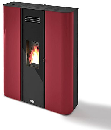 Eva Calor Stufa a Pellet Diletta 10,5 Kw Colore Rosso - 901660600