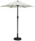 TFS Aluminium Crank Parasols 2m 2.5m 2.7m 3m 3x2m Full & Half/Balcony (2.7m HALF/BALCONY, Natural Cream)