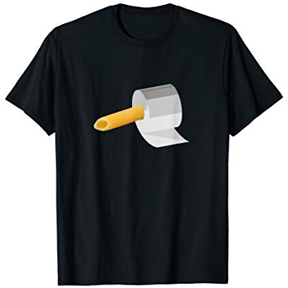 Herren Klopapier Nudeln Single Party Nudel Mann T-Shirt