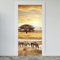 Estika Türtapete selbstklebend - Safari - 95x205 cm - Einem Bogen Türposter, Tiere Türaufkleber, Aufkleber PVC Folie, Klebefolie für türen, Tür tattoo, Modern decoration