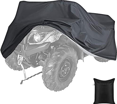 Skyour Housse de protection imperméable pour quad ATC 4 roues - Pour le rangement extérieur - Poussière et la neige - Résistante aux déchirures - Pour Kawasaki Yamaha Suzuki Honda Polaris Sportsman