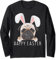 Frohe Ostern Osterhase Lustiger Mops mit witzigen Hasenohren Langarmshirt
