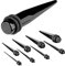 Taffstyle Piercing Ohrpiercing Dehnungsstab Dehnstab Taper Expander Ohr Stab Titan Schwarz 2mm