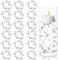 24 Pack Artificial Pearl String for Floating Candles, 1.5 m/59 Inch per Pearl String for Vase Filler for Wedding Table Party Home Centerpieces Decoration, Silver