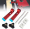 Schnellspannklemmen Set, 2stück Metall für T Track Nut Schienen aus Metall zur Holzbearbeitung, Schienen Werkzeug zur Schiene (2)