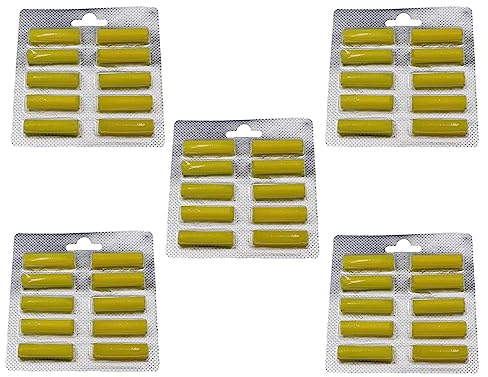 vhbw 50x Bastoncino profumato per aspirapolvere ad es. Compatibile con AEG e con Molte Altre Marche - Deodorante, Limone