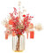 perfk Chinesischer Stil Blumenkorb Ornament Blumenarrangement Zweige Feier Roter Obstbaum für Hochzeit Indoor Store Dekoration Foto Requisiten, 60CM