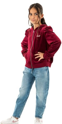 Levi's Lvg Meet And Greet Velour Sweat à Capuche Fille, Rhododendron Levis, 14 Ans