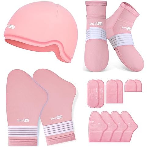 SuzziPad Cold Therapy Socks and Hand Ice Pack, Cold Gloves for Chemotherapy Neuropathy, Ice Caps for Chemotherapy, Chemo Care Package for Women and Men, Ideal for Carpal Tunnel, Foot Pain Relief, L