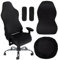 Wiainty 4pcs Rivestimento per Sedia da Gioco, Copri Sedia Gaming 4 pezzi, Copertura per Sedia da Gaming Nero, Braccioli Schienale della Sedia da Ufficio per Sedie da Computer, Sedia da Gioco