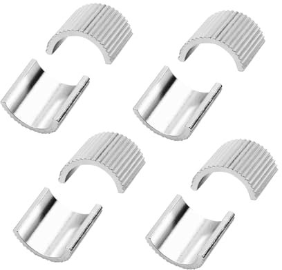 Handlebar Shim, 8 Stück 22 auf 25 mm Fahrrad-Lenkerscheiben, Aluminiumlegierung Bike Vorbau Shims Fahrrad Lenker Adapter Unterlegscheiben