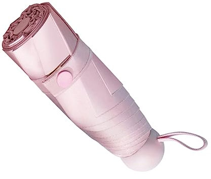 ibasenice Paraguas Plegable De Secciones Tipo Cápsula Resistente Rayos Uv Para Exteriores Paraguas De Protección Solar Mini Accesorio De Moda Para Playa y Ciudad