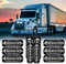 UPXSXT 10 Pezzi Luce di posizione laterale, 12V 4LED Indicatori Laterali Luci per auto, moto, SUV, camion, carrelli elevatori, fuoristrada, veicoli di ingegneria, barche (Bianco)
