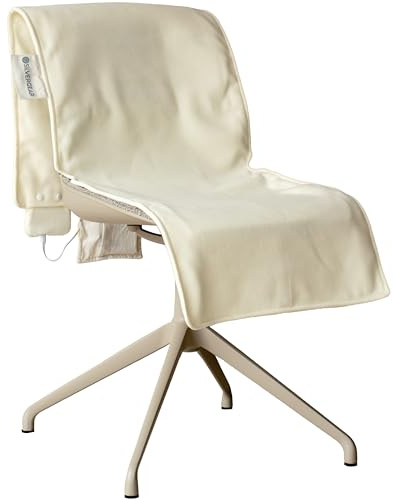 Silvergear® Heizkissen mit Akku | Wärmekissen Infrarot-Stuhlheizdecke Mit den 3 Temperaturstufen | Wärmedecke Inkl. Powerbank | Heizdecke für Stuhl oder Sofa | Grau