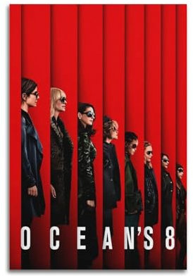 Zamou Ocean's 8 Leinwand-Poster, Wandkunst, dekoratives Wohnzimmer-Poster, Schlafzimmer-Poster, 30 x 45 cm, ungerahmter Stil