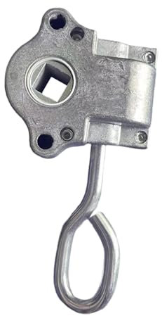 Folpus Metallgetriebe Markisengetriebe, manuelles Markisen-Schneckengetriebe, Kurbelgetriebe, Sonnenschutzteile für Caravan-Sonnenfaltmarkisen, Siber