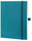 POPRUN Kalender 2025 Wochenplaner Softcover mit PU-Leder, ca. A5 (22 x 16,5 cm), 12-Monate-Terminplaner (Jan.2025-Dez.2025) 1 Woche 2 Seite mit 100 GSM Zertifiziertem Papier - Pazifikgrün