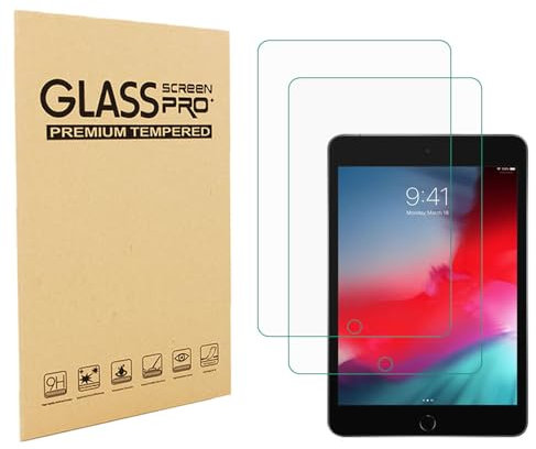 Shunwige Conçu pour iPad mini 6 (8.3-Inch, 2021 Model, 6th Generation) Protecteur d'écran en verre trempé 9H Anti Scratch HD Clear Bubble Free(2pcs)