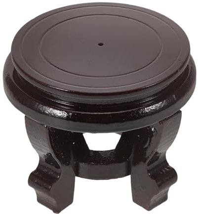 IWOWHERO Soporte De Madera para Base Elevada para De Interior Estante Rústico para Jarrones y Bonsáis Diseño Estable y Práctico para Decoración del