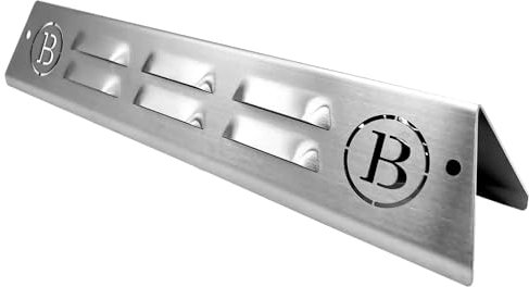 BABOSSA® Flammschutz aus massivem Edelstahl - Ersatzteil für Weber Spirit 310/320 | rostfrei & titanstabilisiert durch V4A Edelstahl | Made in Germany | 1er Pack