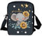 Belidome Kleine Umhängetasche für Damen und Kinder, niedliches Tiermotiv, Elephant Sunflower Grey, Einheitsgröße