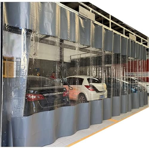 Lona transparente impermeable para pérgola, paneles laterales para cenador al aire libre, cubierta de garaje de 0,3 mm, lona de PVC transparente de 3,3 x 2,3 m
