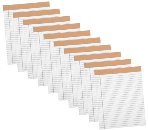 Tofficu 10stücke Pack Notizblöcke Doppelseitig Je Block M² Starkes Papier Für Büro Schule Und Zuhause Reibungsloses Schreiben Ohne Verschwendung Von Papier