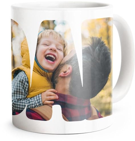 Personalised Mug with Photo & Text, Premium Quality Crystal Clear Printed Custom Mug, Microwave/Dishwasher Safe Cup | Long-Lasting Ceramic Customised Mugs, Perfect for Gifting, Branding & Everyday Use